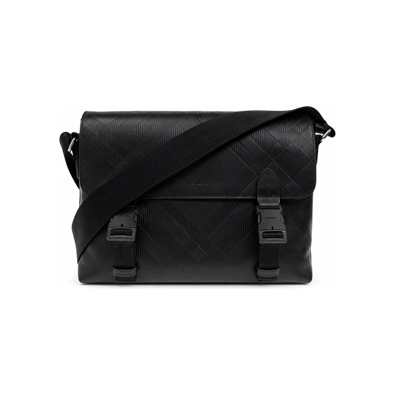 BURBERRY Check Buckle Messenger Bag
