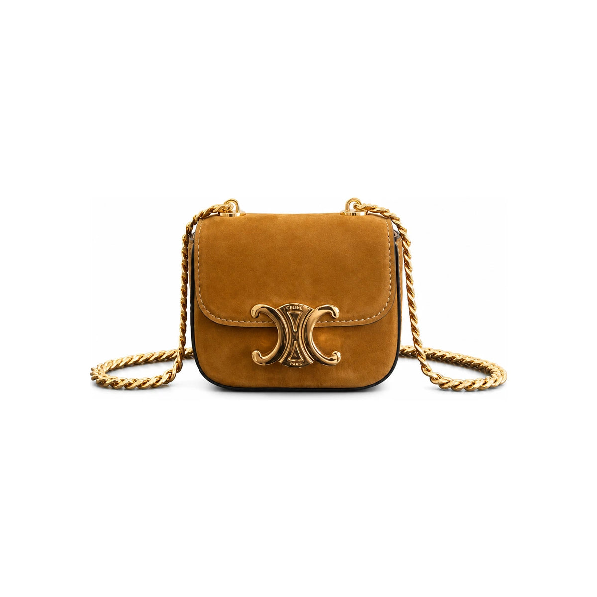 CELINE Nubuck Mini Claude Shoulder Bag Crossbody 10L843GS1 02CM