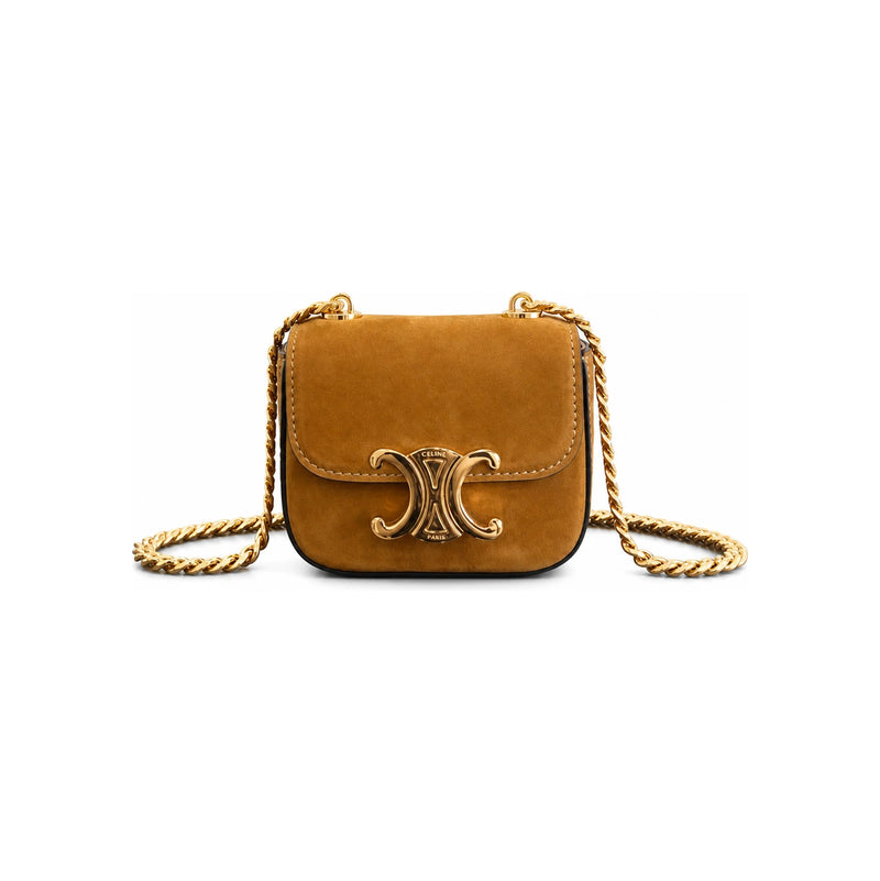 CELINE Nubuck Mini Claude Shoulder Bag Crossbody 10L843GS1 02CM