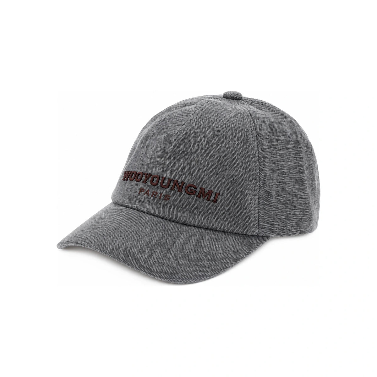 WOOYOUNGMI Dyed Oxford Denim Baseball Cap Navy