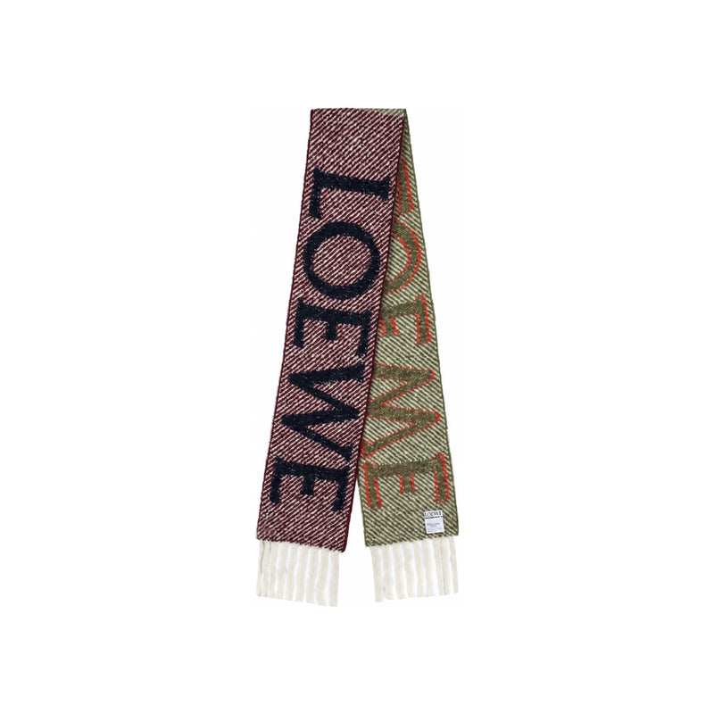 LOEWE Women’s Alpaca Wool Scarf/Muffler Beige