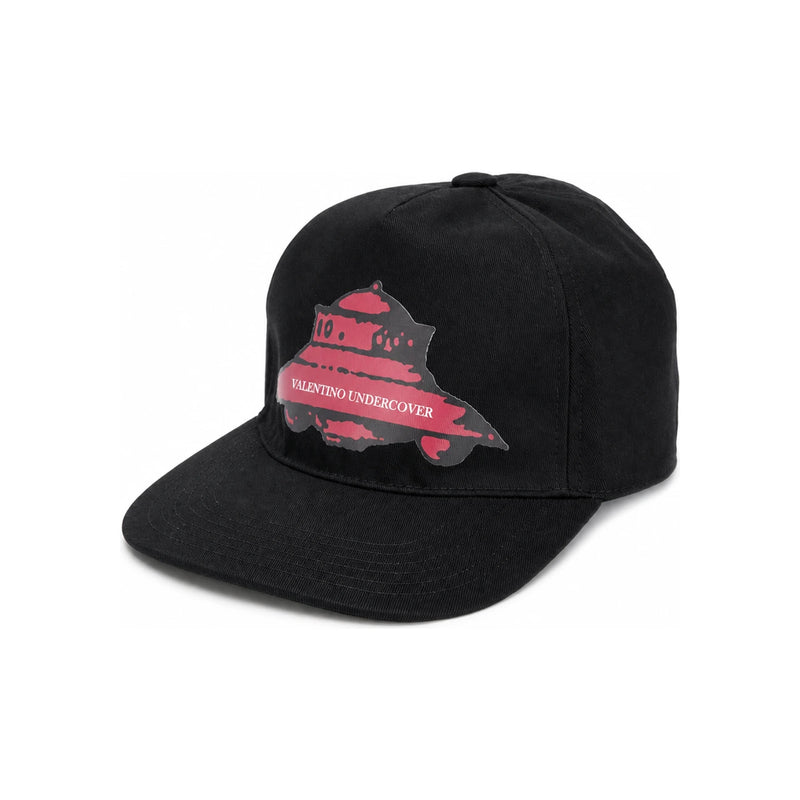 VALENTINO Undercover UFO Print Black Cap