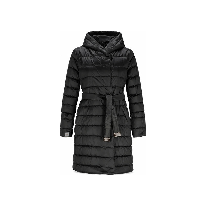 Max Mara Reversible Hooded Belted Puffer Jacket Black 2529496055 003