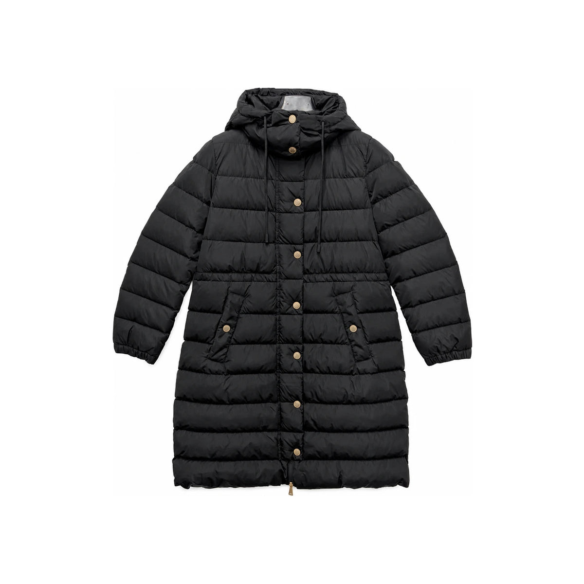 Max Mara Women’s Hooded Long Puffer Jacket Black 2525496052600 004