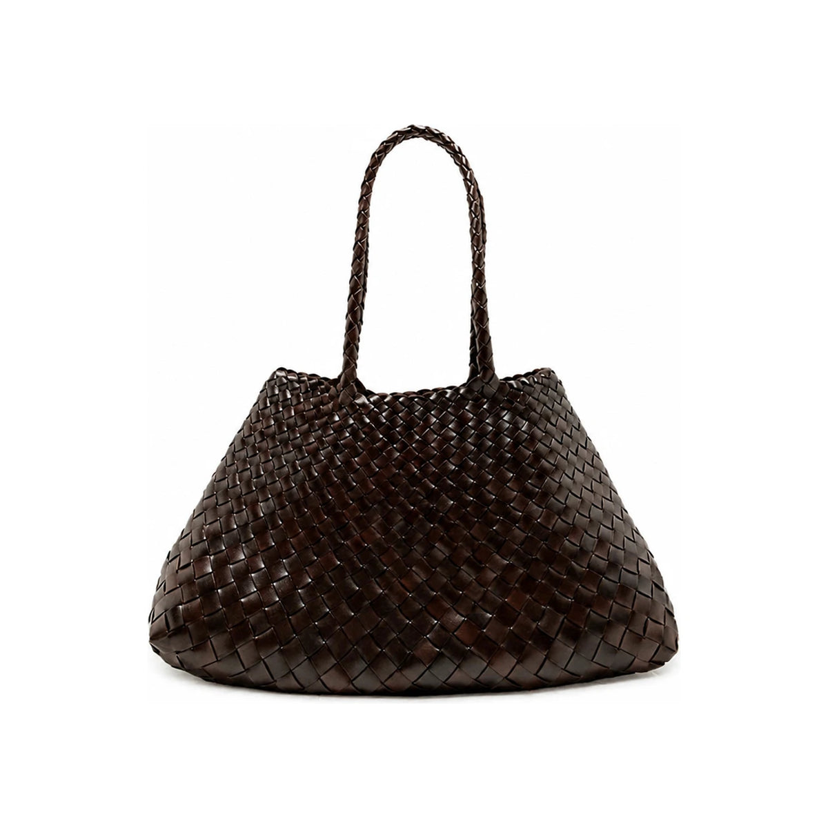 Dragon Diffusion Dark Brown Leather Shoulder Bag