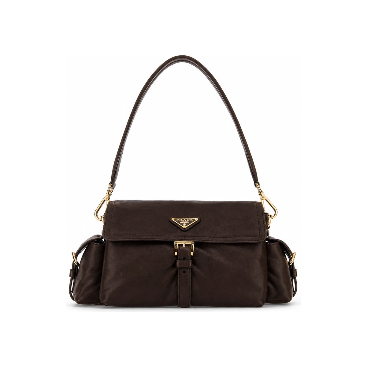 PRADA Black Nylon Shoulder Bag