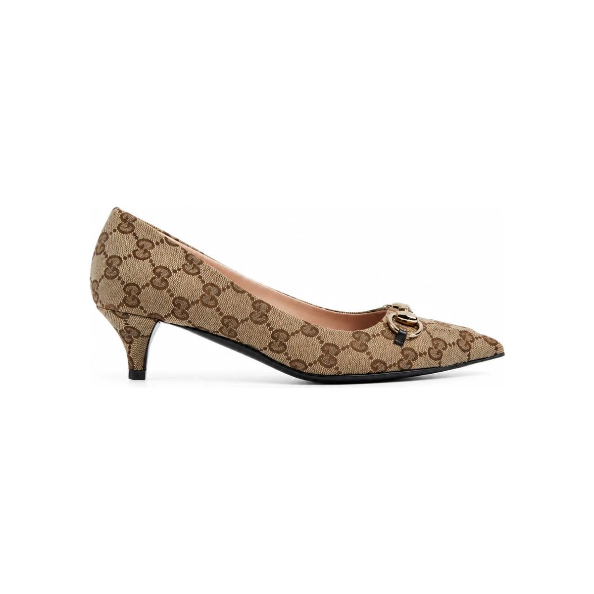 GUCCI Leather Mary Jane Flats Black