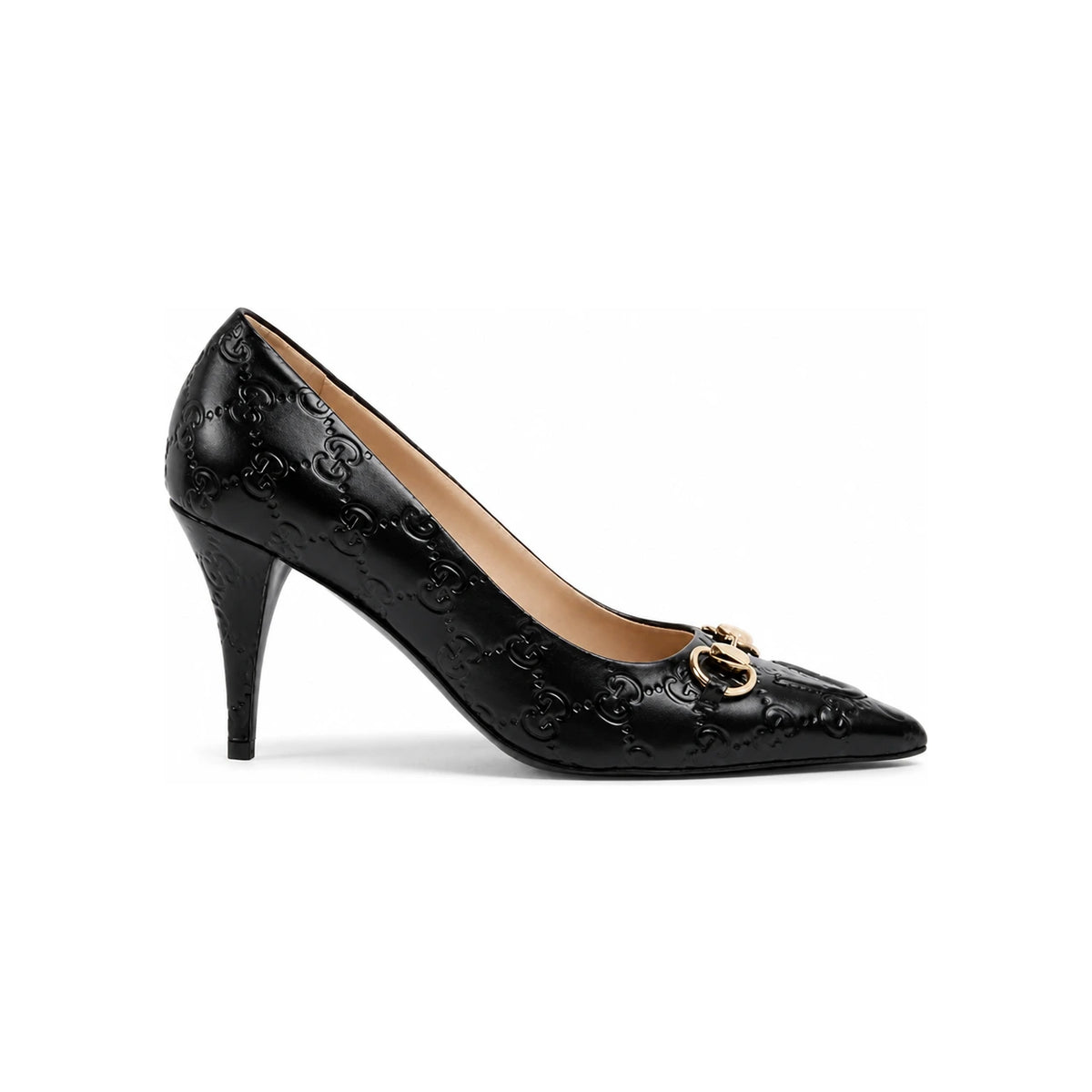 GUCCI Horsebit Pumps Women’s Heels 853318 AAD4U 1000 BLACK DOM