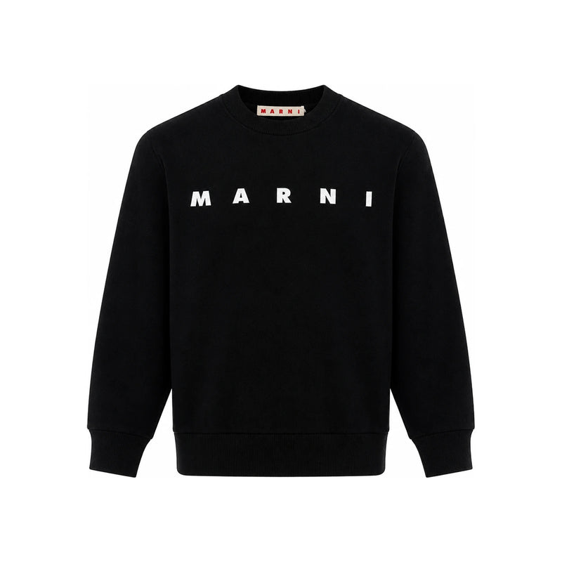 Marni Kids Women Logo Print Sweatshirt Black M01612 M00V0 0M900