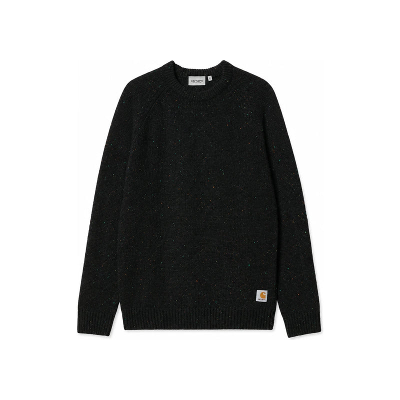 CARHARTT WIP Anglistic Logo Crewneck Knit Sweater Navy Unisex