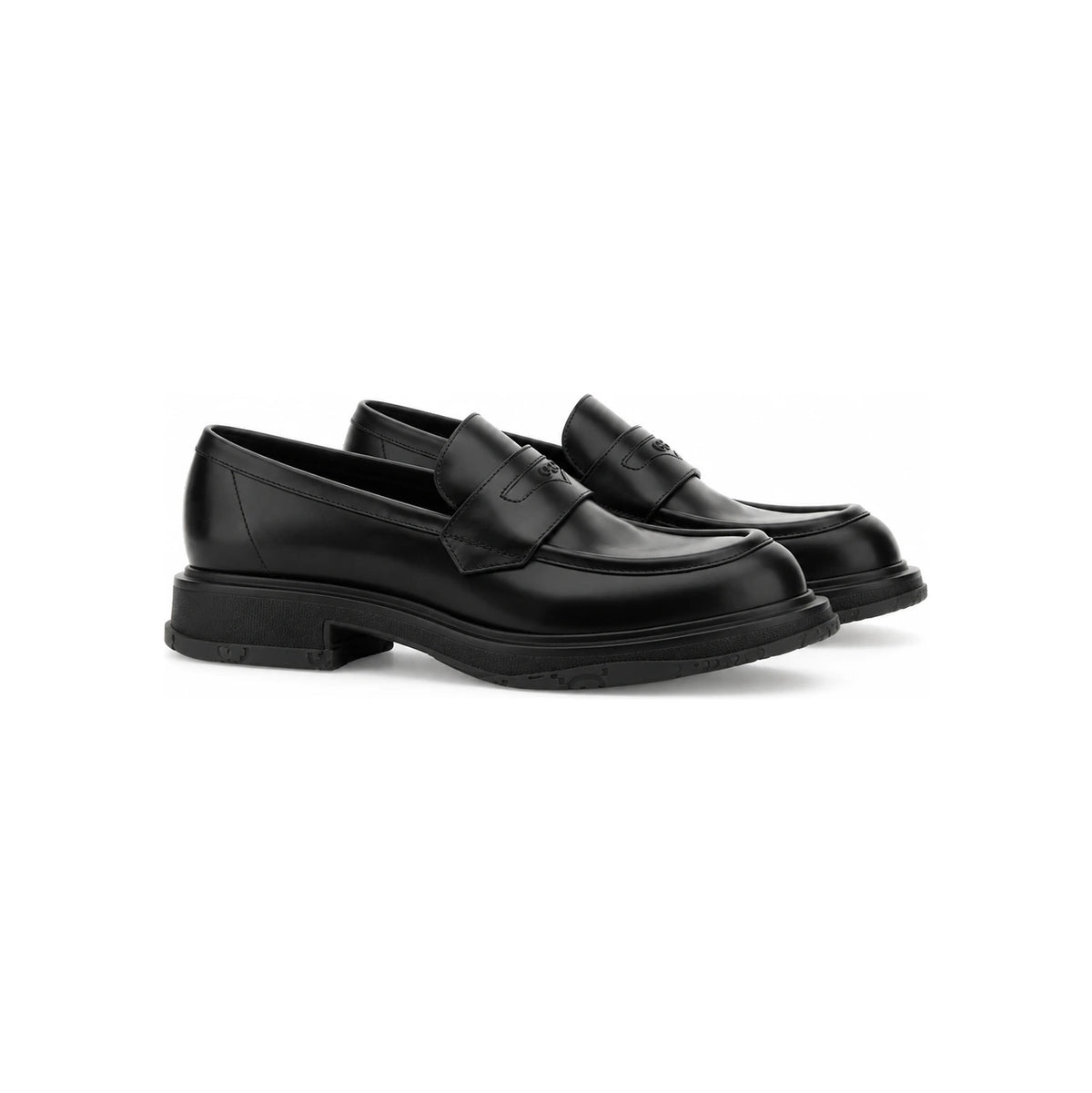 GUCCI Black Leather Loafers