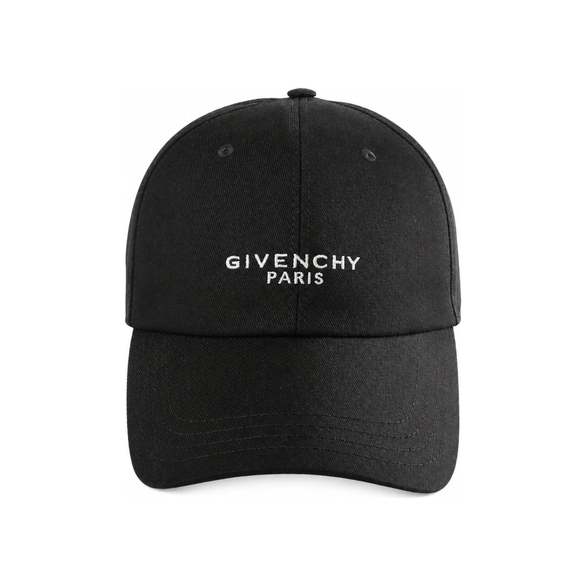 GIVENCHY Logo Embroidered Black Cotton Baseball Cap