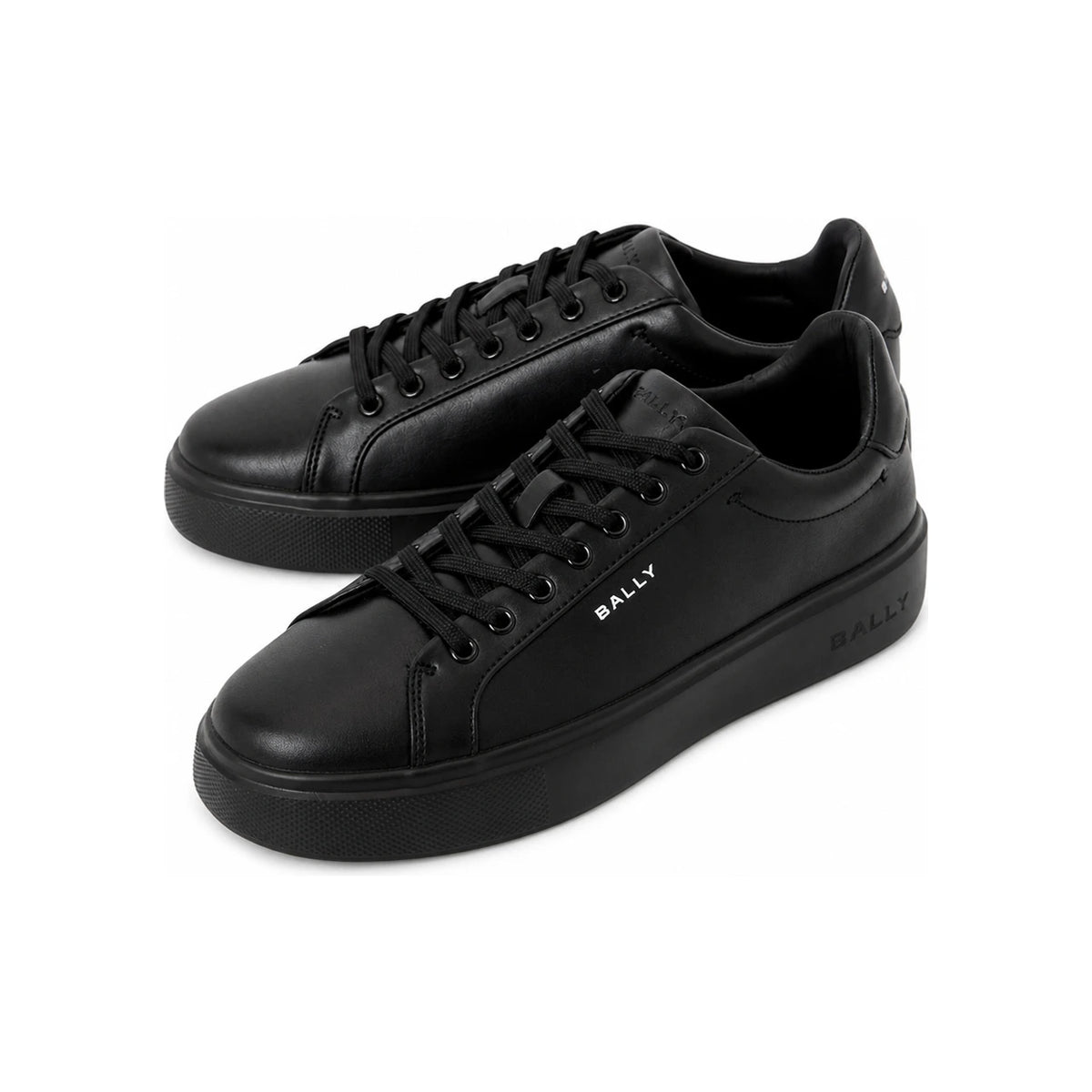BALLY Men’s Leather Low-Top Sneakers Black 6313181