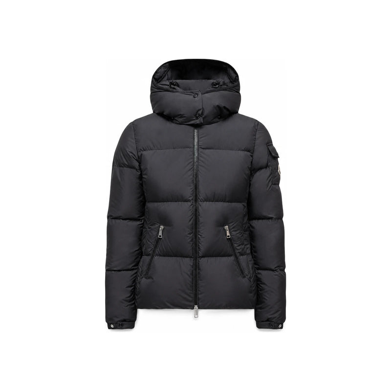 Moncler Women’s Fourmines Hooded Down Jacket Black
