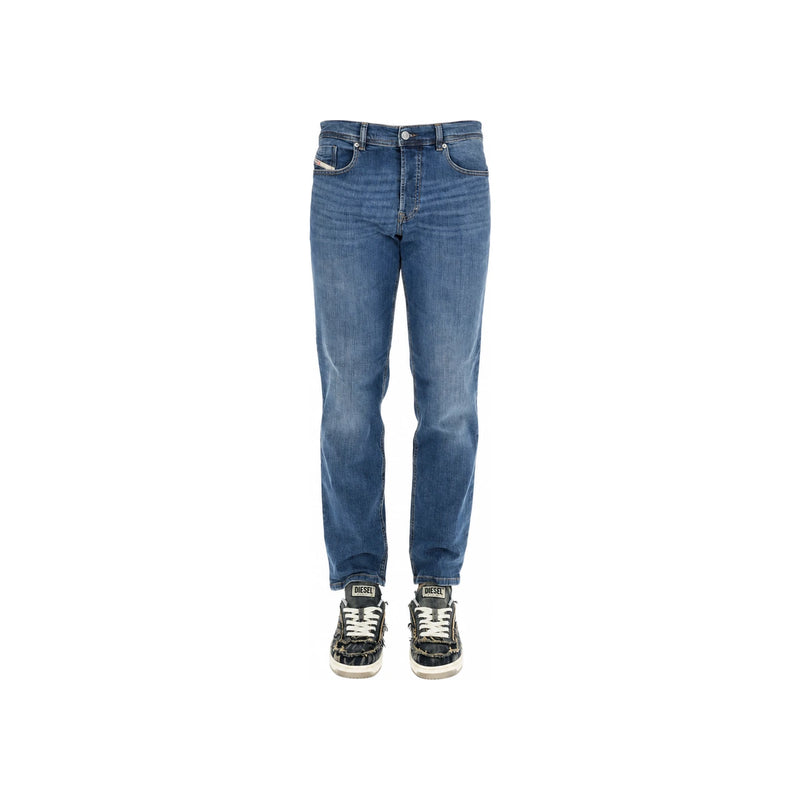 DIESEL Blue Denim Jeans Men’s Classic Straight-Leg Pants