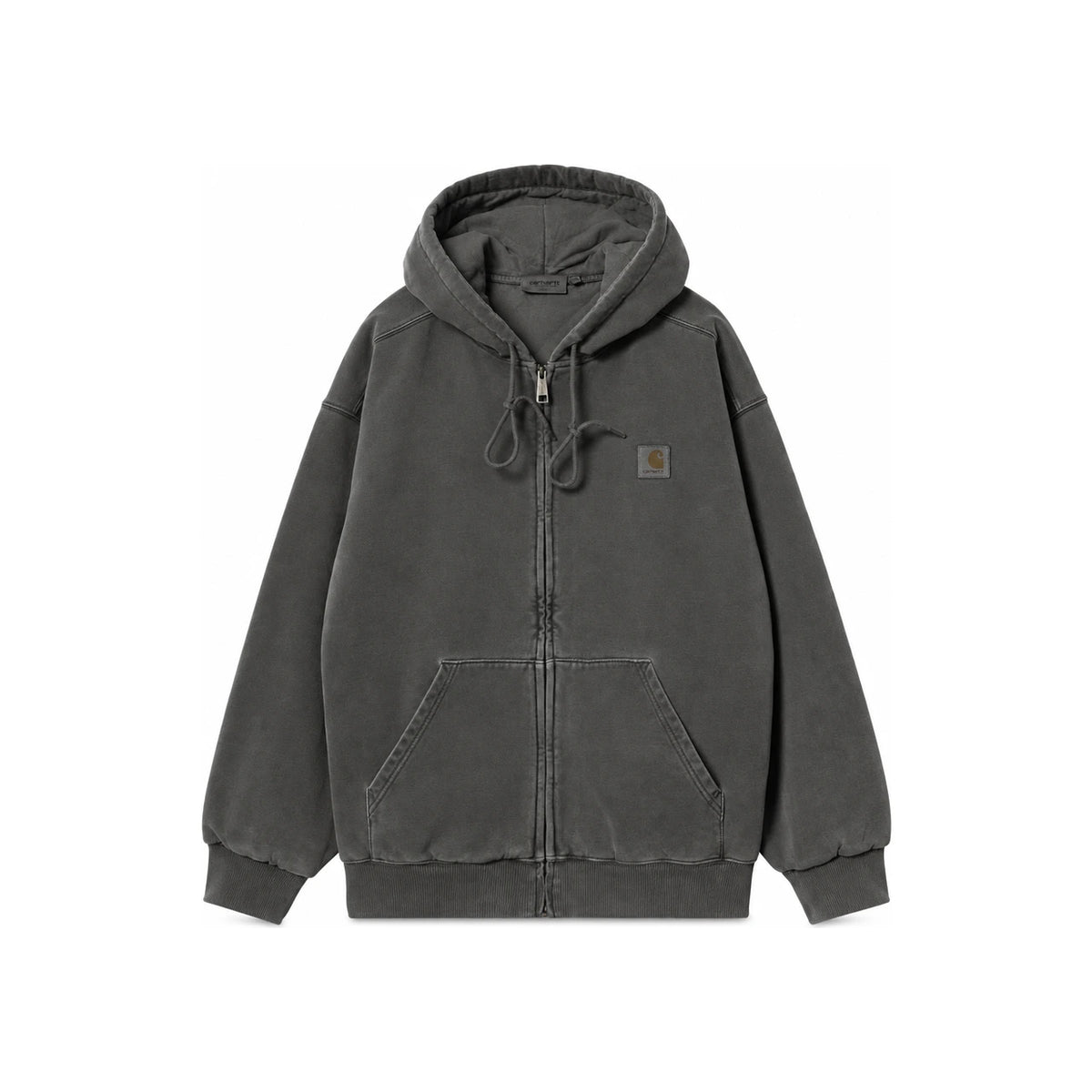CARHARTT WIP Black Garment Dyed Vista Hooded Jacket