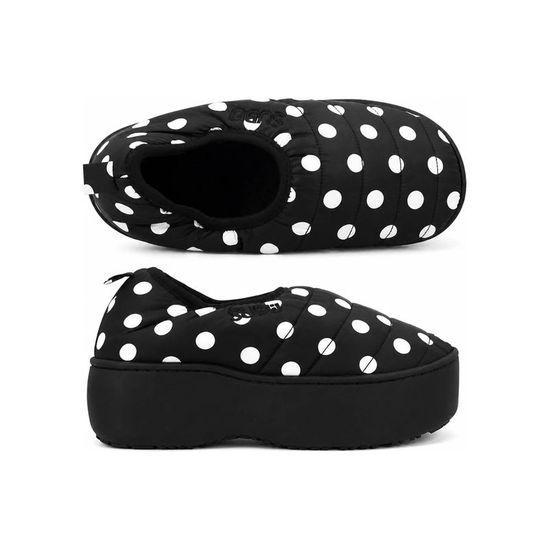 SUBU VAMP PLATFORM DOTS Fleece-Lined Puffer Slippers for Men