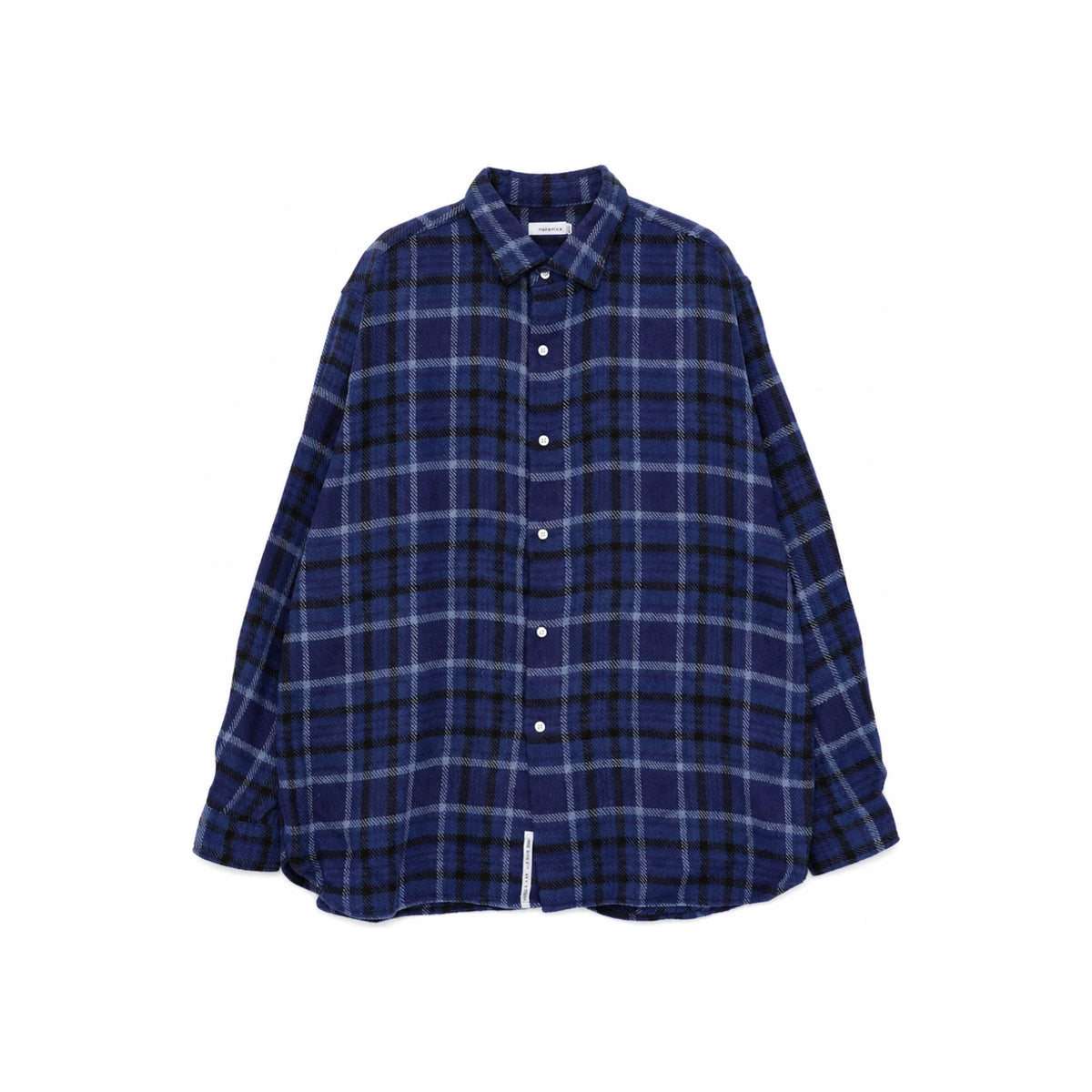 nanamica Heavy Flannel Check Men’s Shirt S25FG046E GREY