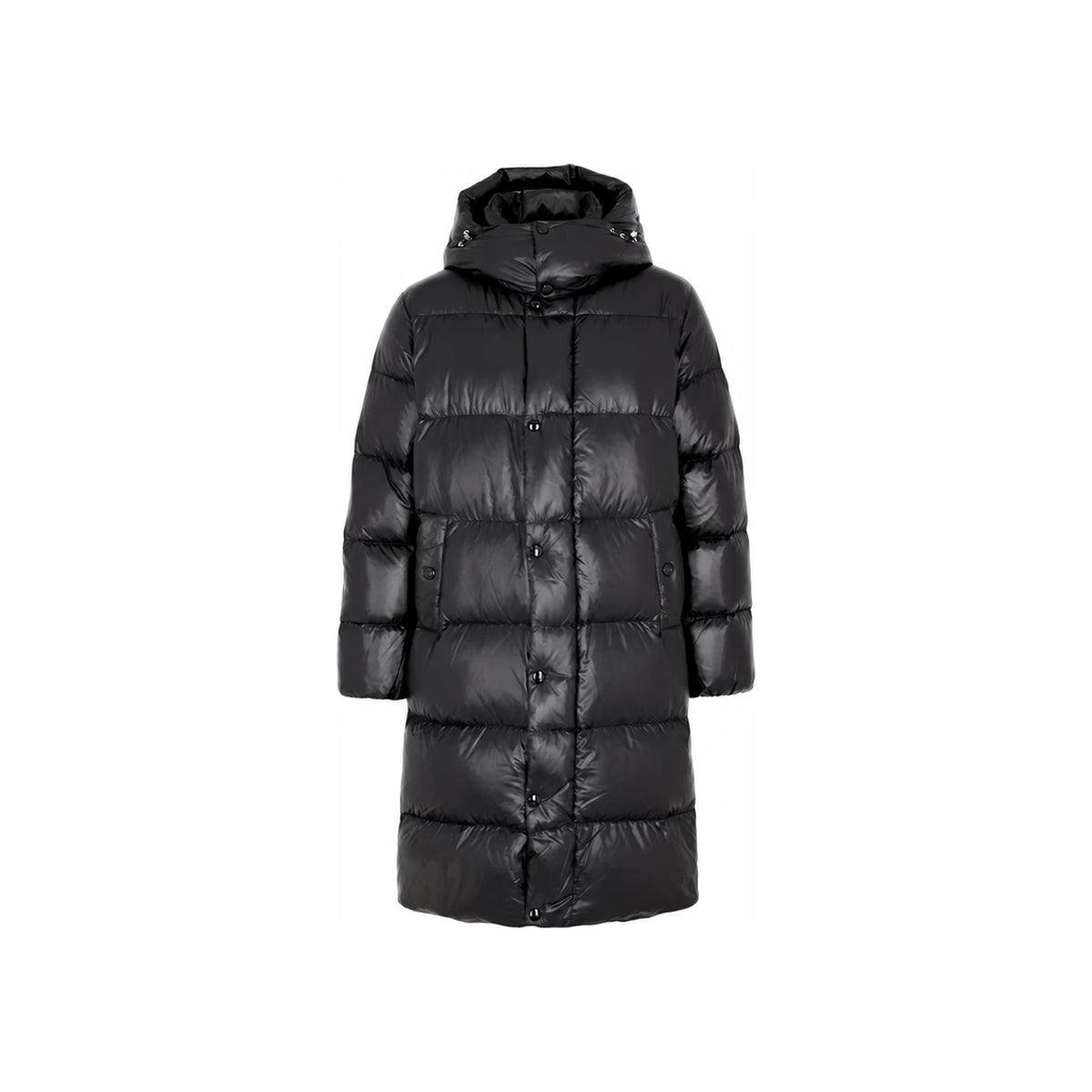 Duvetica Black TIMAVO Logo Patch Hooded Puffer Jacket VUDJ08526K0001 BKS
