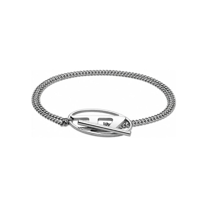 DIESEL Unisex D Logo Chain Bracelet DX1535040