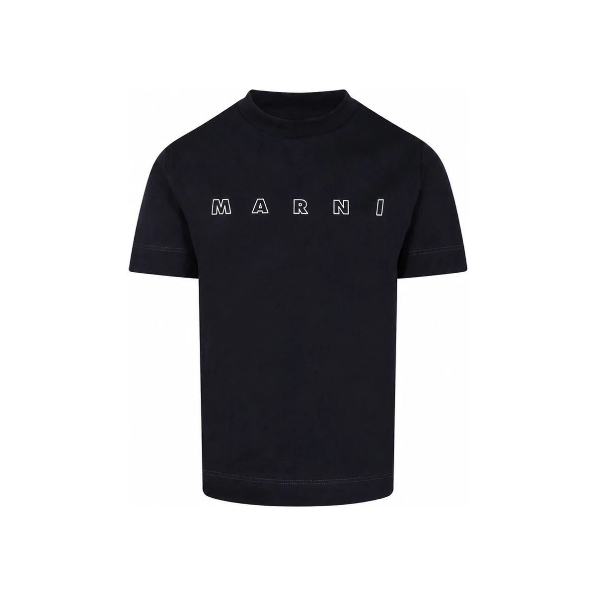 Marni Women’s Kids Logo T-Shirt White Cotton Top