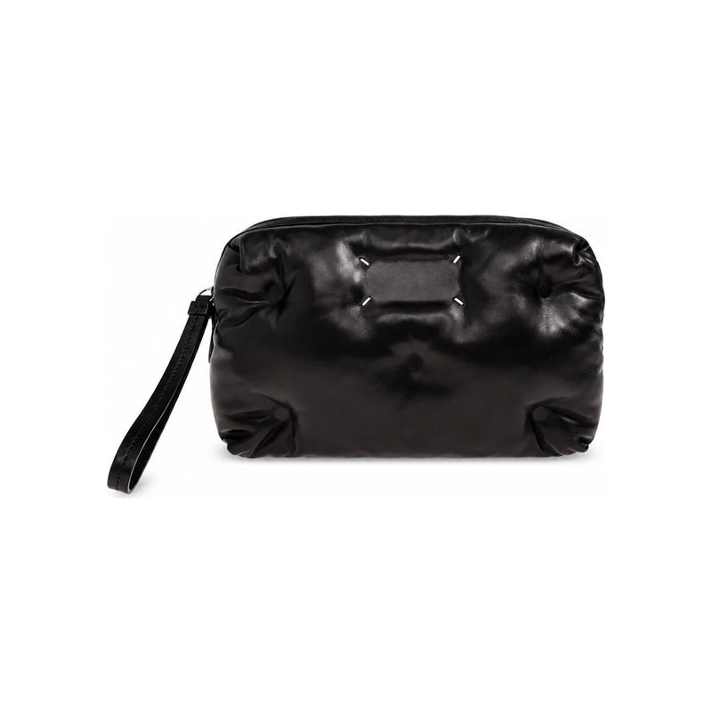 Maison Margiela Glam Slam Sport Camera Bag Black Leather Shoulder Bag