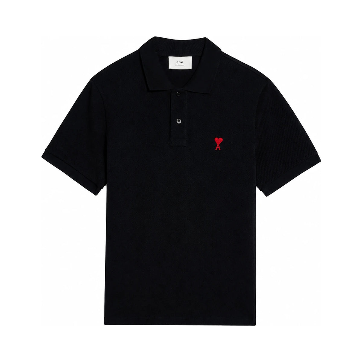 AMI Unisex Short Sleeve Polo T-Shirt BFUPL001 760 001