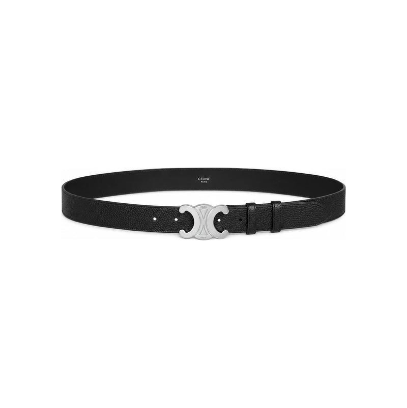 CELINE Men’s Large Triomphe Leather Belt 45BIE3AUY 38SI