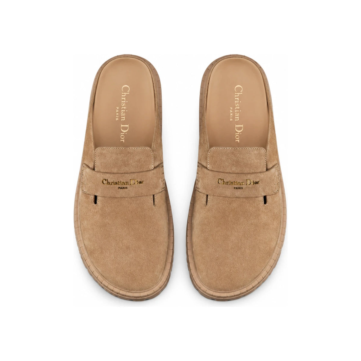 DIOR Boy Suede Slide Mule Sandals Rope Beige KDF135SUE S16T