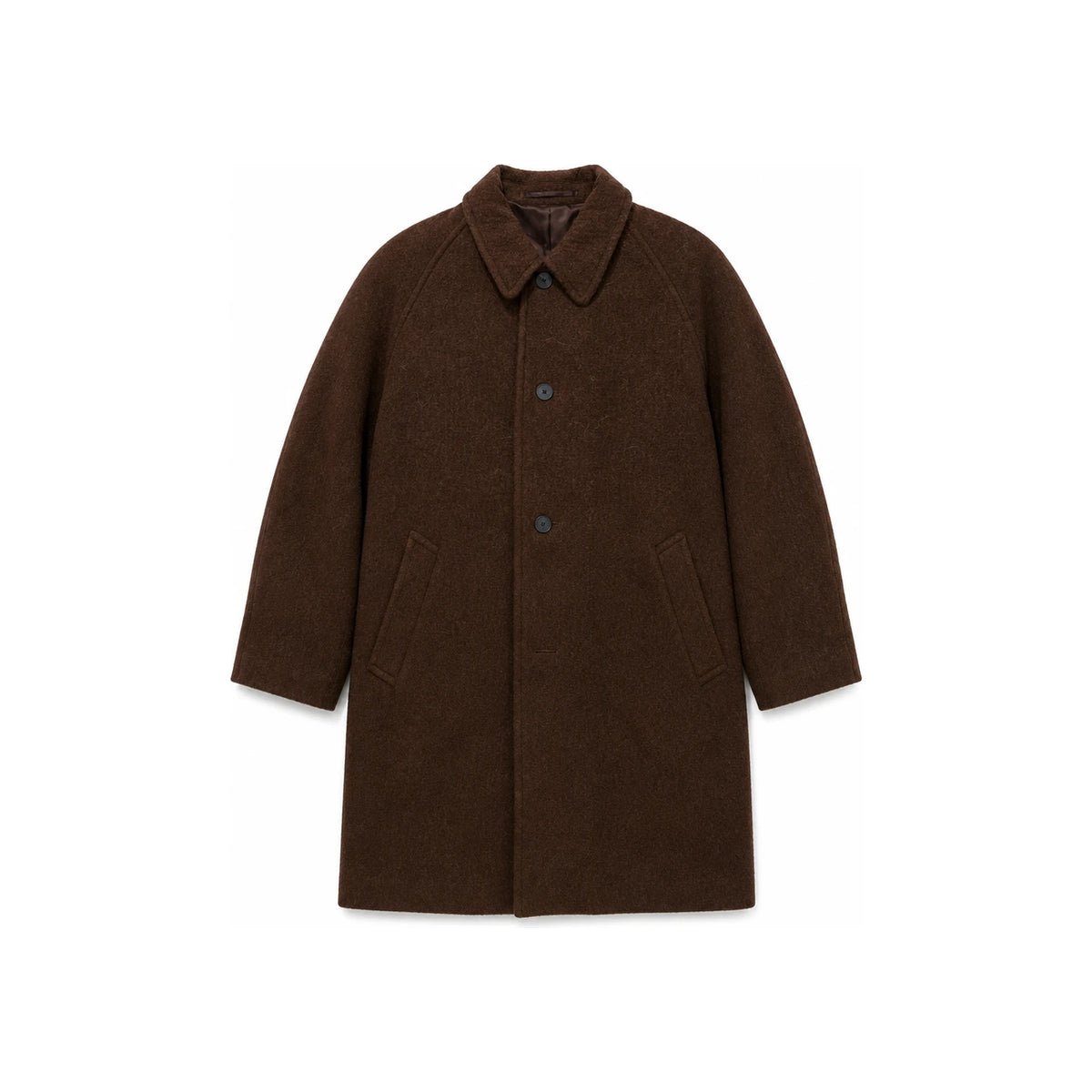 KAPTAIN SUNSHINE Navy Umbrella Wool Alpaca Coat KS25FCO04