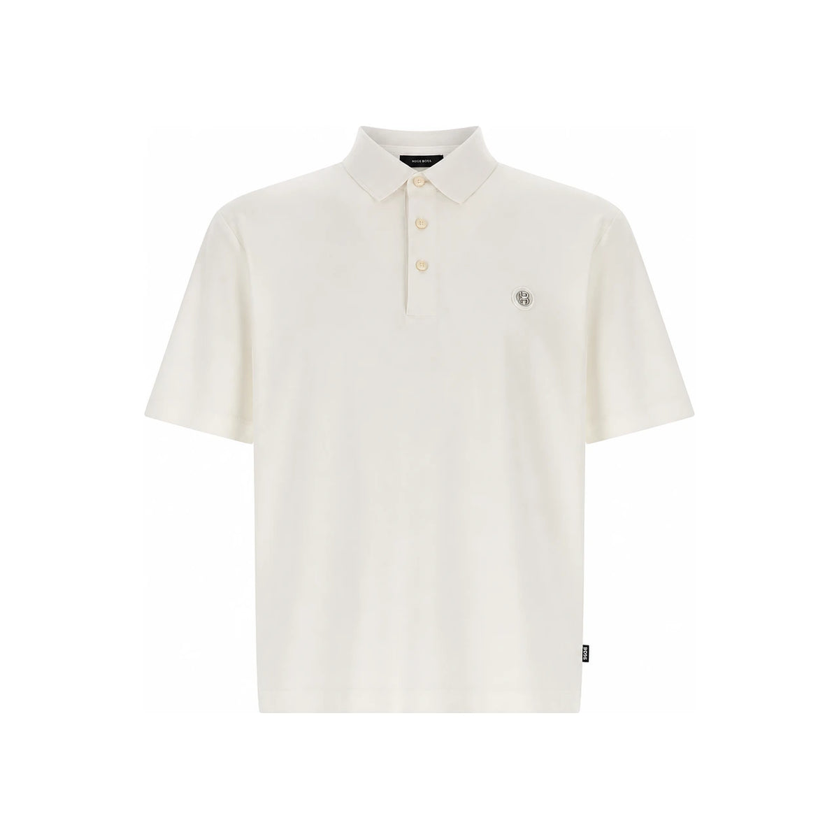 HUGO BOSS Men’s Mercerized Polo T-Shirt White Cotton 505558 29 100
