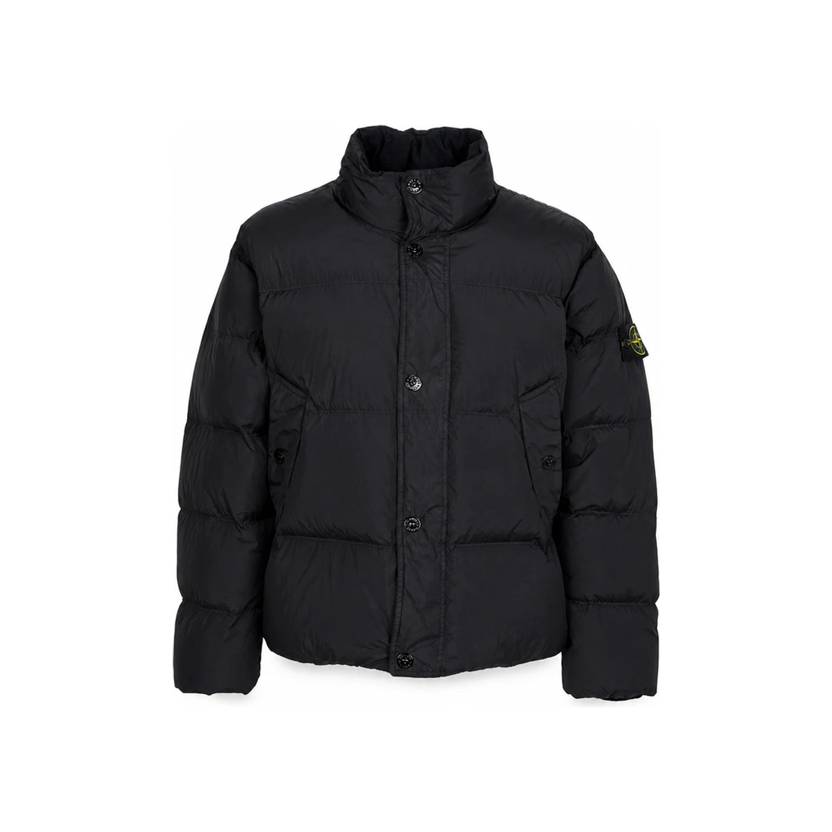 STONE ISLAND Crinkle Reps Down Jacket Black