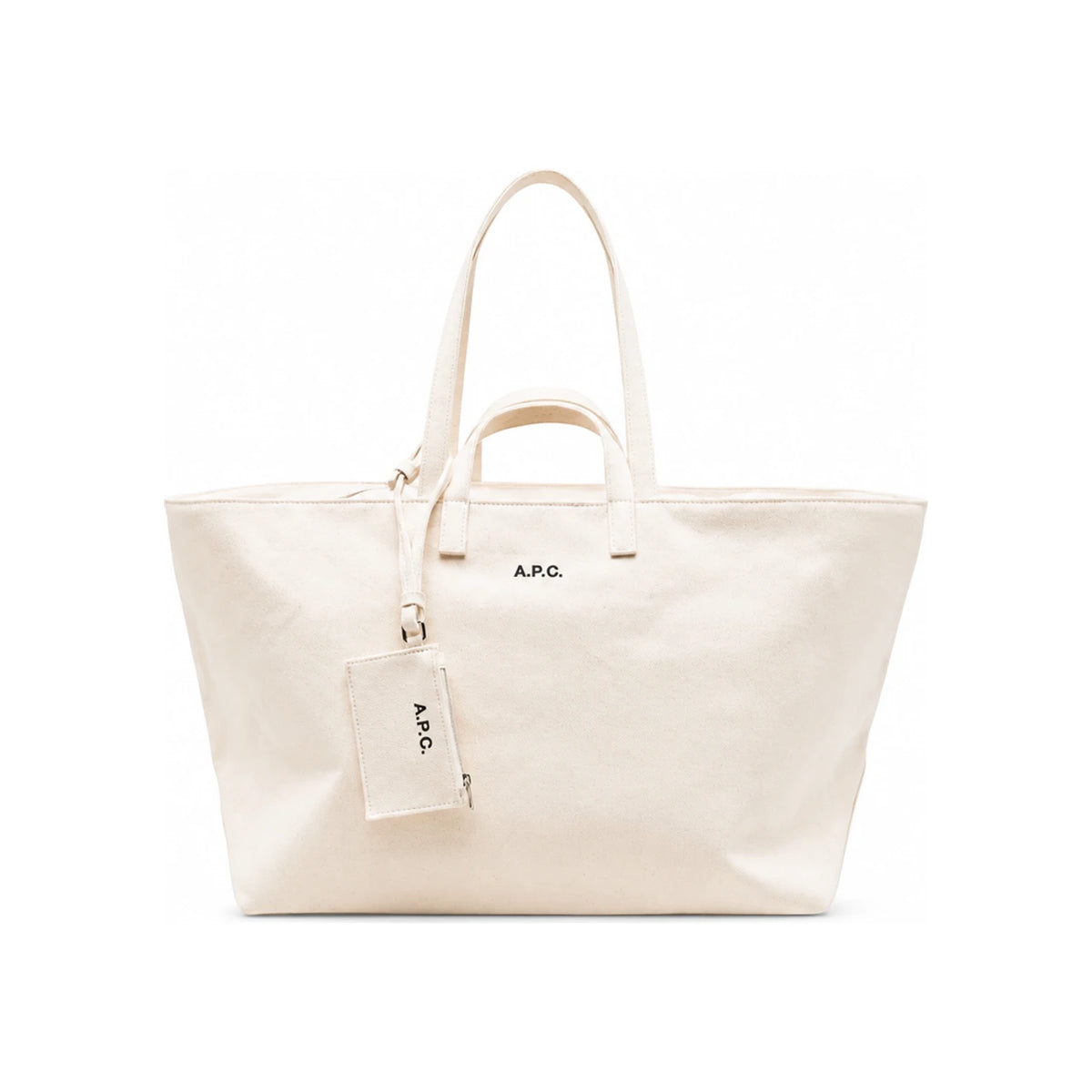 A.P.C. Le Drummer Leather Tote Bag Black