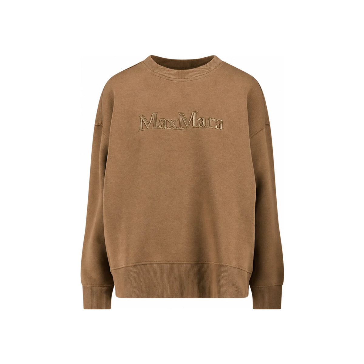 Max Mara MONZA Fleece Sweatshirt Biscuit Brown 2529926013 002