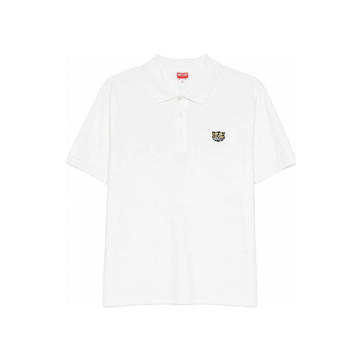 KENZO Men’s Cotton Polo Shirt FG55PO1014PU02 OFF WHITE DOM