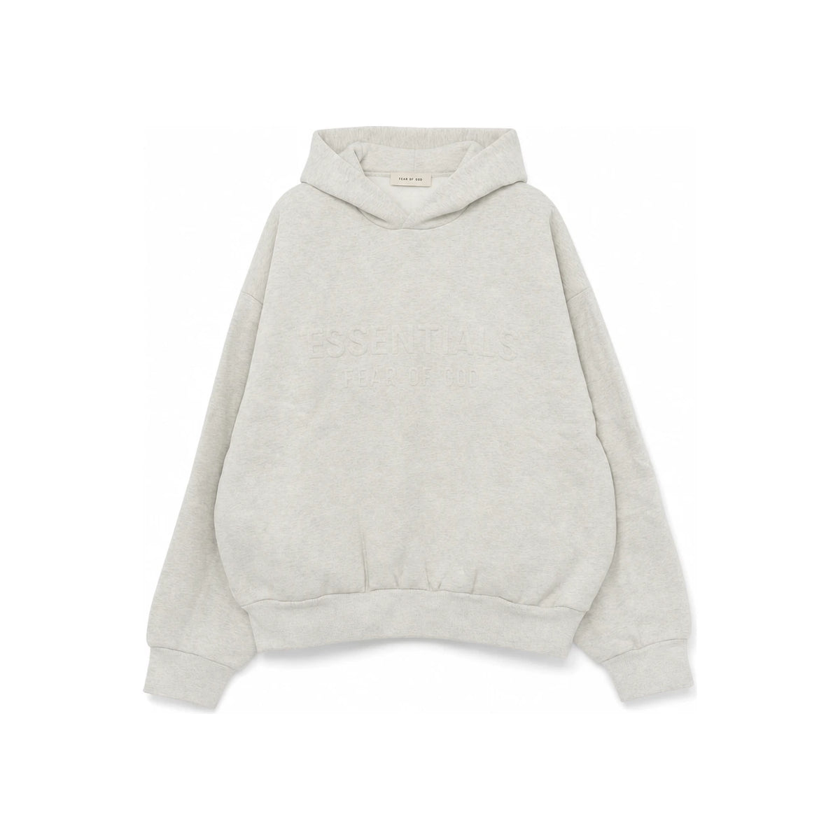 Fear of God Essentials Logo Oatmeal Hooded Sweatshir 192HO256212F OATMEALHEATHER