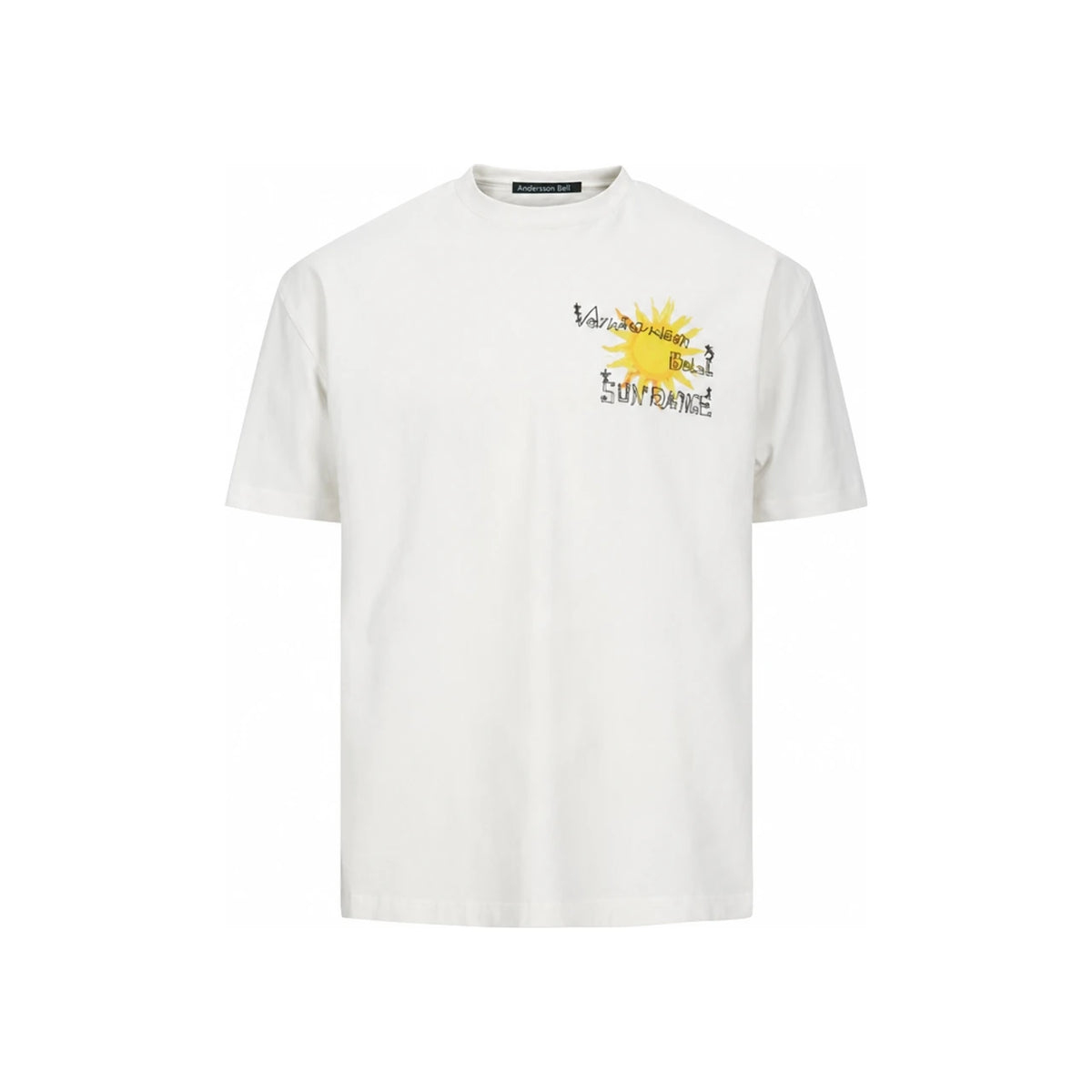 Andersson Bell Sundance Cotton T-Shirt for Men atb1402u WHITE DOM