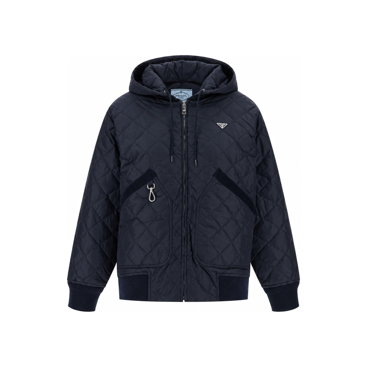 PRADA Black Nylon Down Puffer Jacket for Women