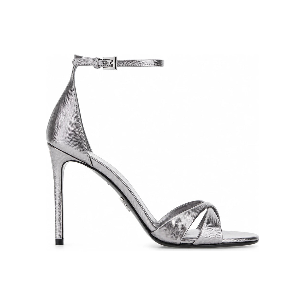 PRADA Leather Strappy Sandals Black Women’s