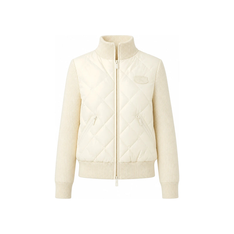 BURBERRY Check Stitch Nylon Wool Jacket 8118256