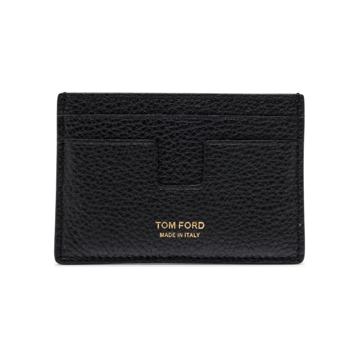 TOM FORD Logo Leather Card Holder Wallet
