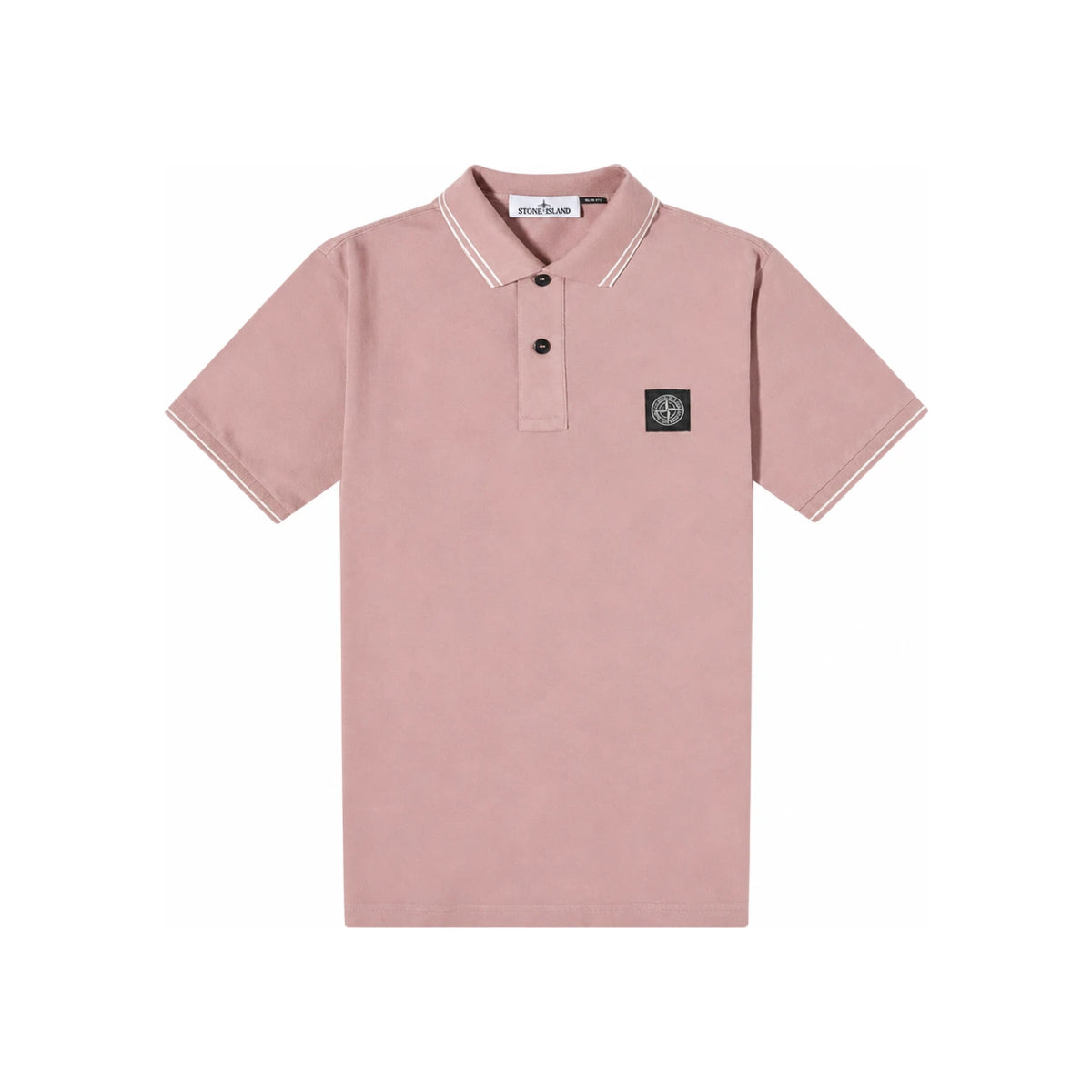 STONE ISLAND Dark Navy Patch Logo Polo Shirt Men’s Short Sleeve