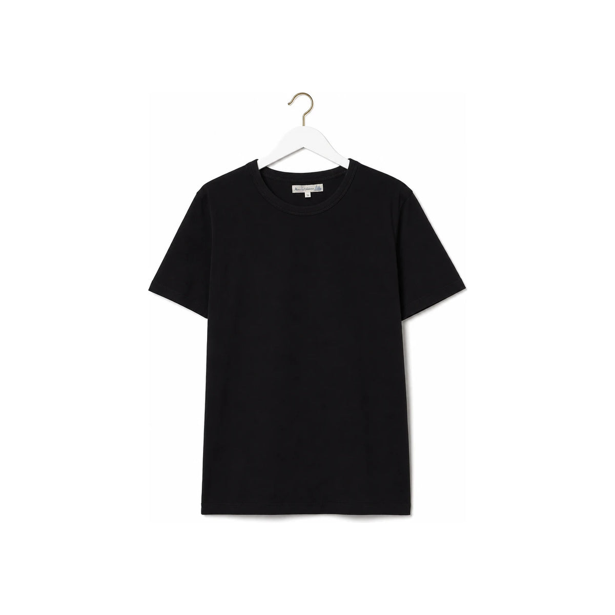 Merz b. Schwanen Black Cotton Short Sleeve T-Shirt for Men 1950S99
