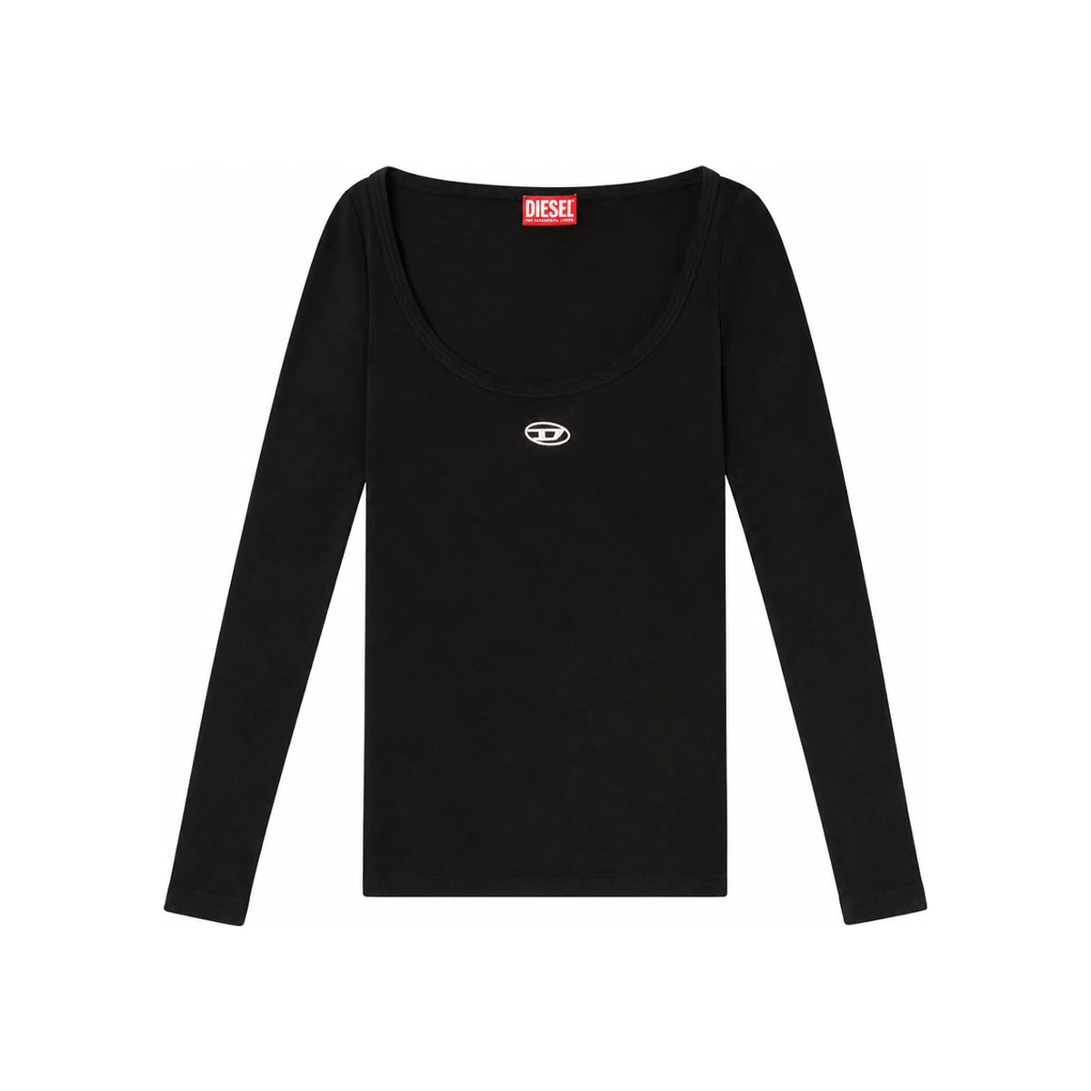 DIESEL Long Sleeve Oval D Logo Women’s T-Shirt A19909 0JMBA 900