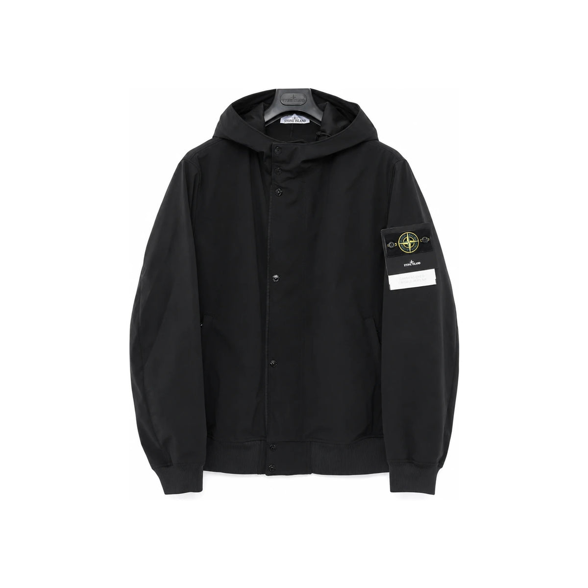 STONE ISLAND Membrane Hooded Down Jacket Black Men