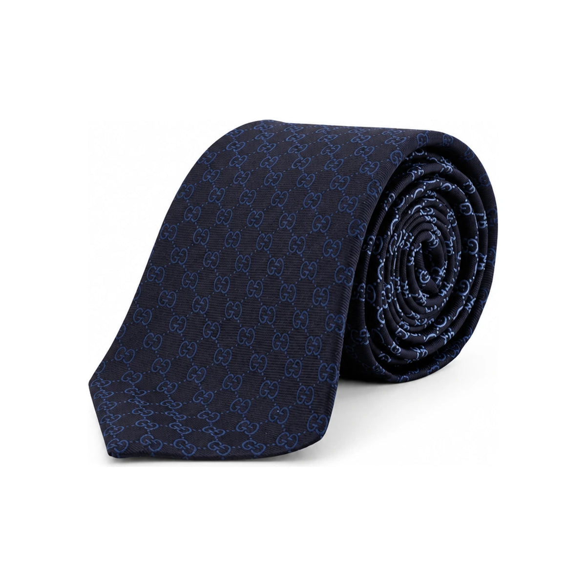 GUCCI Silk Blue Patterned Men’s Tie