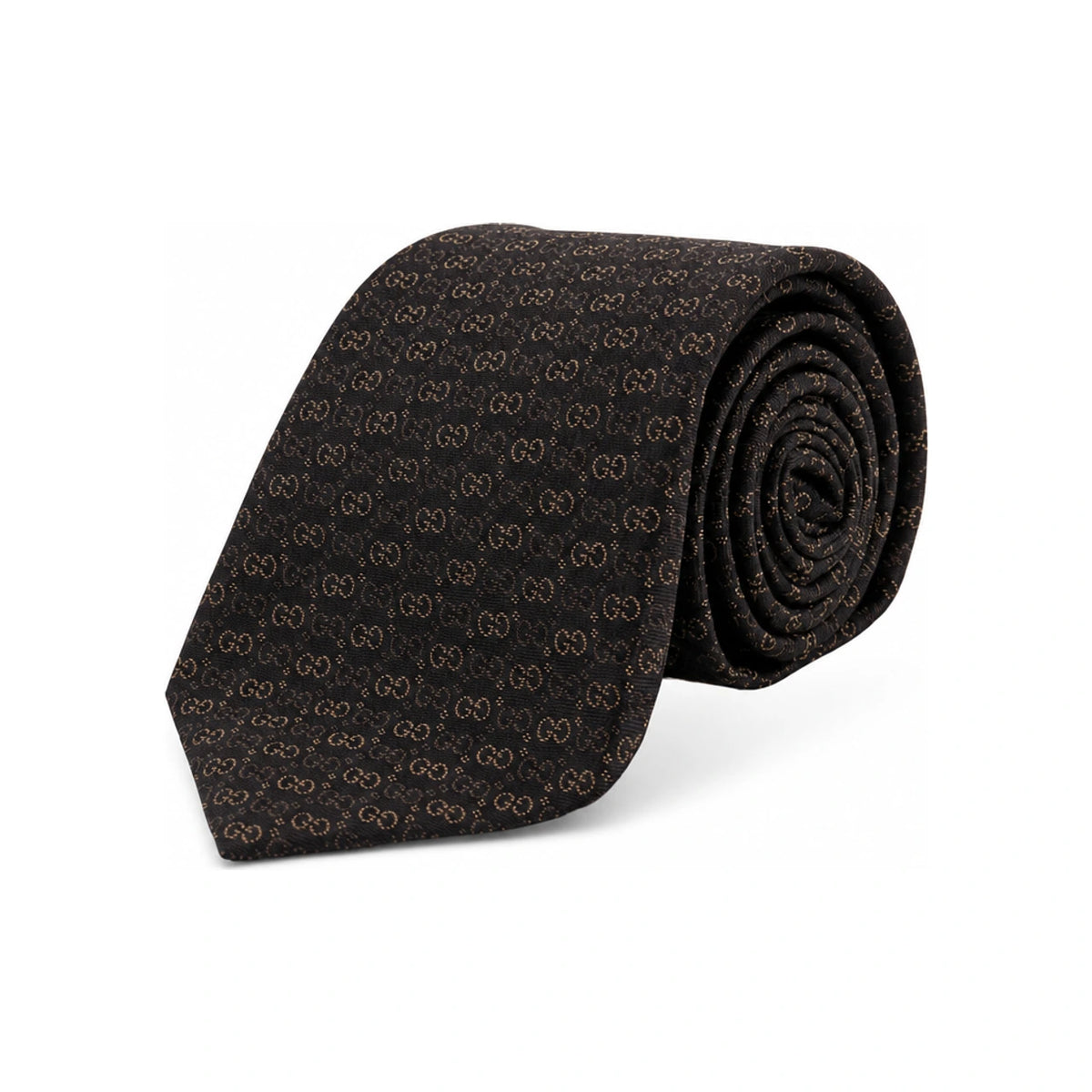 GUCCI Silk Jacquard Logo Tie Navy Men’s Accessory