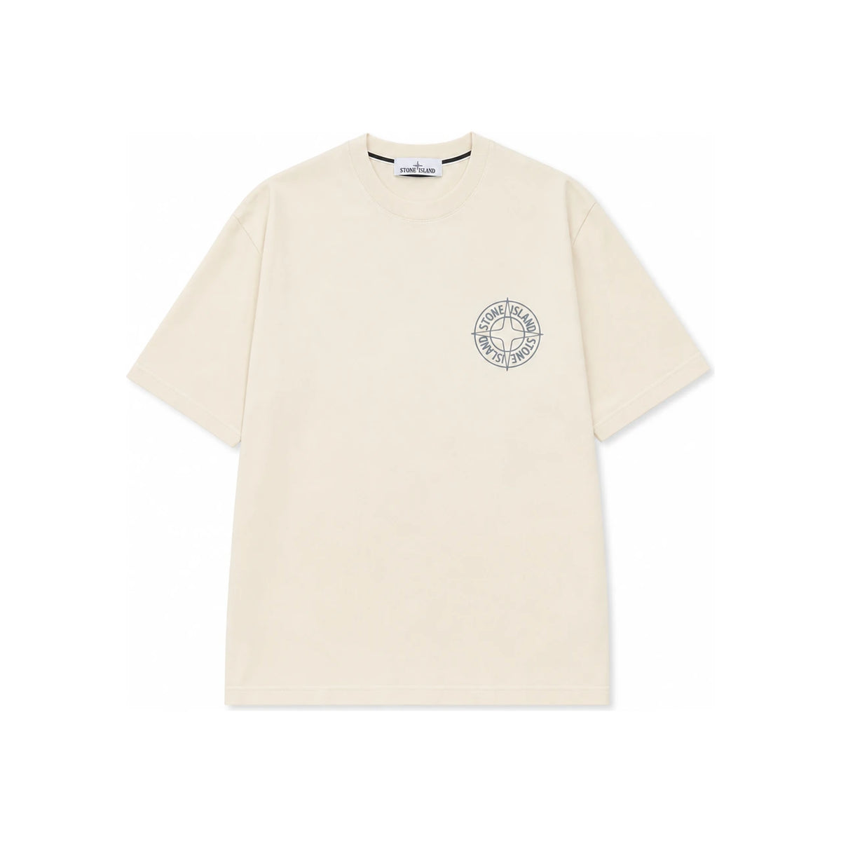 STONE ISLAND Compass Graphic Short Sleeve T-Shirt Black Cotton Men