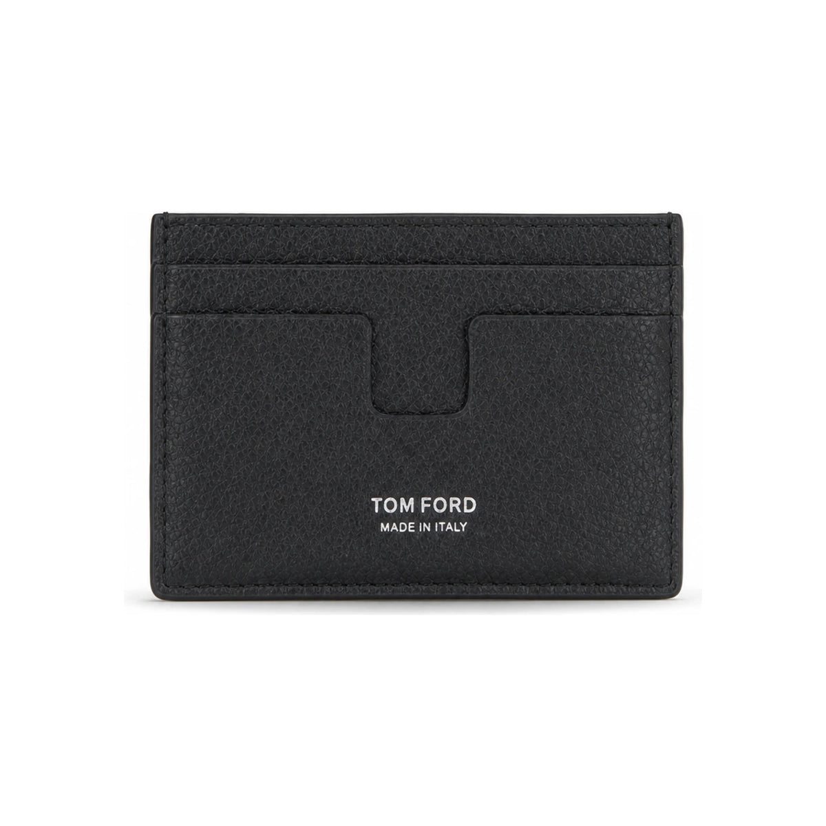 TOM FORD Grain Leather Men’s Card Holder Wallet NAA
