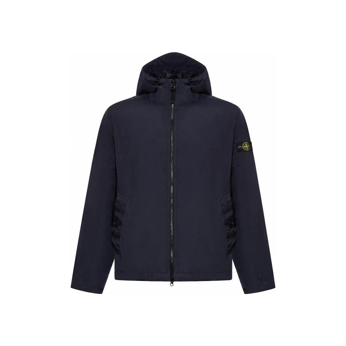 STONE ISLAND Crinkle Reps Hooded Windbreaker Jacket Navy